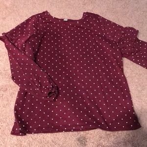Polka dot pull over